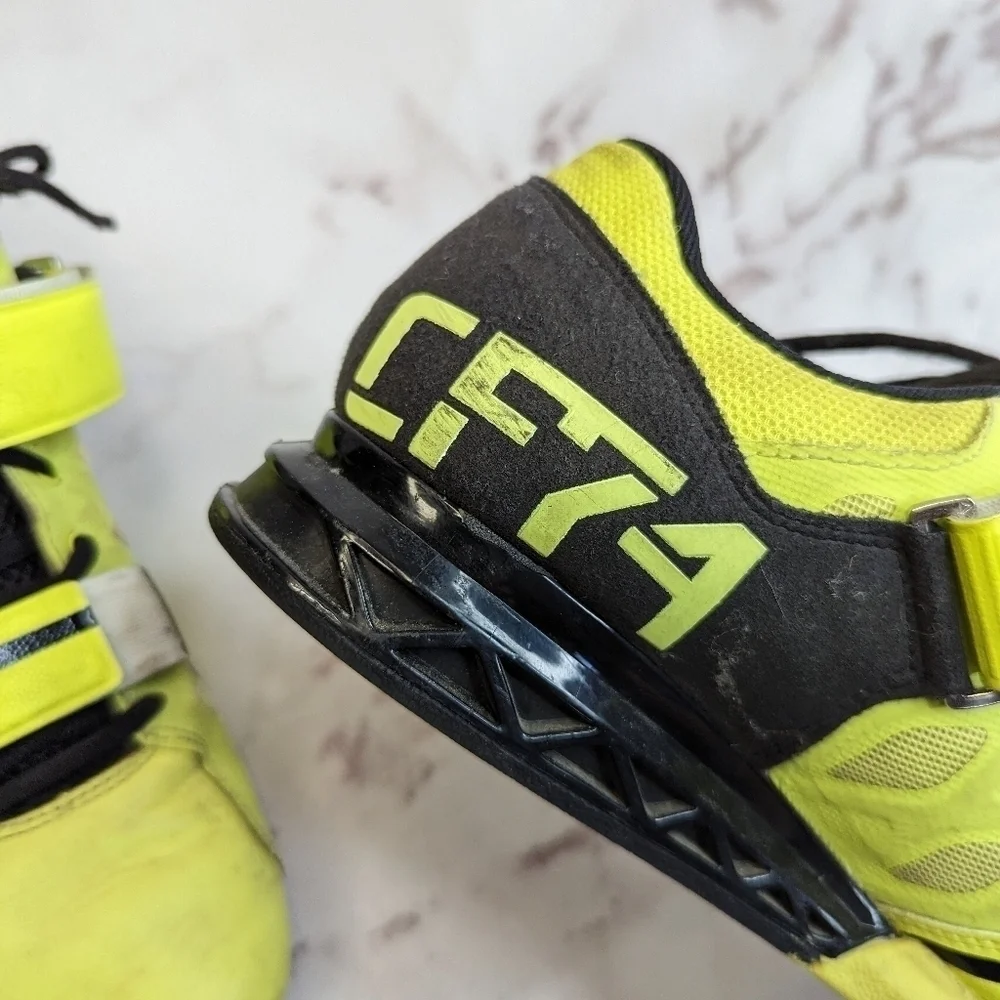 Reebok CrossFit Shoe Men 9 Yellow U Form Lifter Plus 2.0 CF74 109353471